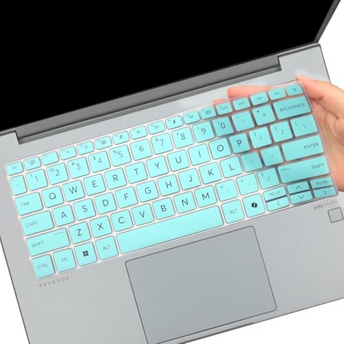 Keyboard Cover for HP ProBook 440 G11 14 & HP ProBook 445 G11 14-inch Laptop Accessories Keyboard Protective Cover Skin (NOT Fit HP ProBook 440 445 G10/G9/G8/G7/G6/G5)-Hotblue - color: Hotblue