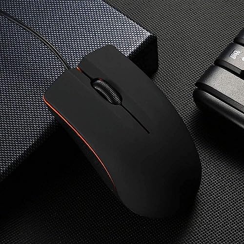 Guiheng 10 Pack Wired Mouse - USB Wired Computer Mouse for Right or Left Hand, Ergonomic with Durable Clicks for PC, Laptop, Desktop, Chromebook, Notebook, Mac - color: 10 pack black