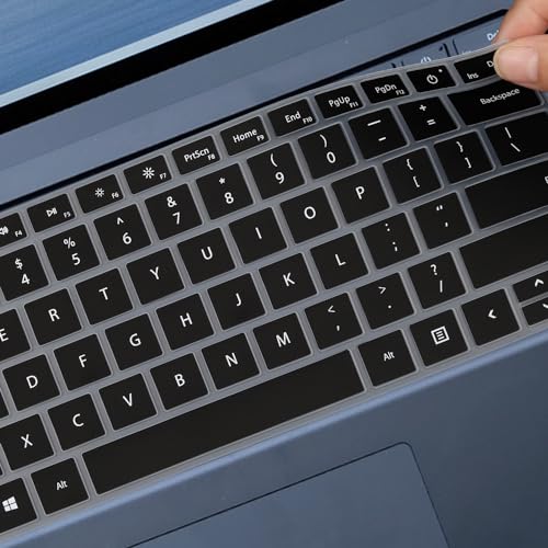Keyboard Cover for Microsoft Surface Laptop 6/ Surface Laptop 5/Surface Laptop 4 13.5" 15" Laptop, Surface Laptop Studio 2 (2023), Surface Laptop Studio 14.4" Keyboard Protective Skin-Black - color: Black