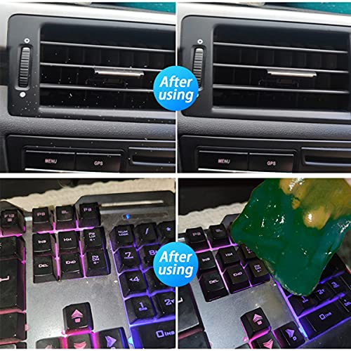 Moly Magnolia Cleaning Gel for Car, Universal Detailing Putty Gel Detail Tools Car Interior Cleaner, Removal Putty Keyboard Cleaner for Car Vents, PC, Laptops, Cameras (Blue) - color: Blue