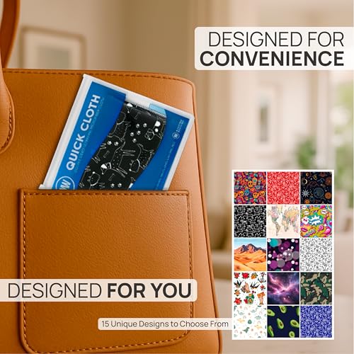 Microfiber Wholesale Quick Cloth Glasses Cleaning Cloths 5x7 Dogs 2-Pack | with Case | Double-Sided Lens Cleaner for Eyeglasses, Camera, Screens & Glass | Reusable Microfiber Glass Polishing Cloths - color: Dogs, size: 5"x7"
