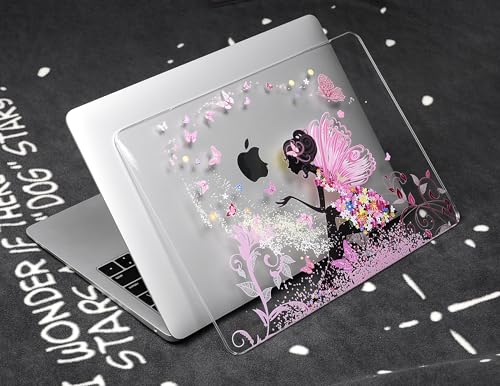 UESWILL Creative Design Smooth Hard Shell Case Compatible with MacBook Pro (Retina, 13 inch, Early 2015/2014/2013/Late 2012), Model A1502/A1425, NO CD ROM, Fairy - color: Pattern: Fairy, size: MacBook Pro 13" Retina A1502/A1425