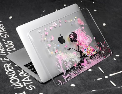 UESWILL Creative Design Smooth Hard Shell Case Compatible with MacBook Pro (Retina, 13 inch, Early 2015/2014/2013/Late 2012), Model A1502/A1425, NO CD ROM, Fairy - color: Pattern: Fairy, size: MacBook Pro 13" Retina A1502/A1425