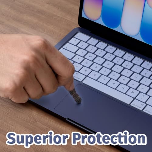 Palm Rest Decal for MacBook Neo Vinyl Skin | Scratch-Resistant Vinyl Skin with Trackpad Protector,Removable Fingerprint-Resistant Keyboard Edge Skin (Blue) - color: Blue