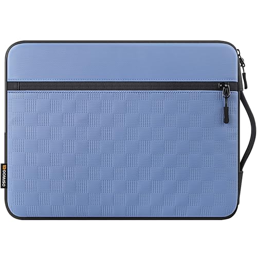DOMISO 14 Inch Laptop Sleeve, Waterproof Shockproof Protective Case with Handle, Fits MacBook Pro/Dell XPS/HP 14" Notebooks, Blue - color: Blue, size: 14 inch