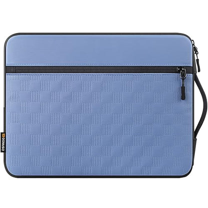 DOMISO 14 Inch Laptop Sleeve, Waterproof Shockproof Protective Case with Handle, Fits MacBook Pro/Dell XPS/HP 14" Notebooks, Blue - color: Blue, size: 14 inch