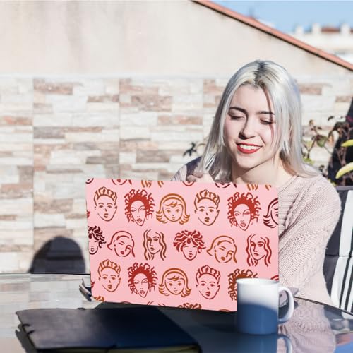PLIGREAT 12-15 Inch Laptop Decal Sticker Skin Cover, Hand Drawn Portraits Laptop Sticker Skins Decal Universal Removable Vinyl Notebook Art Protector Netbook PC Cover Decals