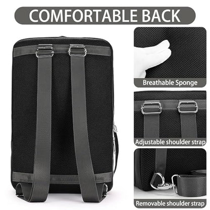 BESMART Waterproof Laptop Backpack 17.3 Inch Shockproof Computer Bag for Men & Women, Lightweight Casual Daypack (BLACK) - color: Black