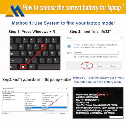 L20C4P71 SB10T83217 5B10W13974 Battery replacement for Lenovo ThinkPad X1 Carbon 9th Gen 10th Gen X1 Yoga 6th 7th Gen 2021 Series L20M4P71 L20D4P71 L20L4P71 SB10T83216 5B10W13973 5B10W13975 5B10W13972 - size: 10.84*3.44*0.20 inch L20C4P71