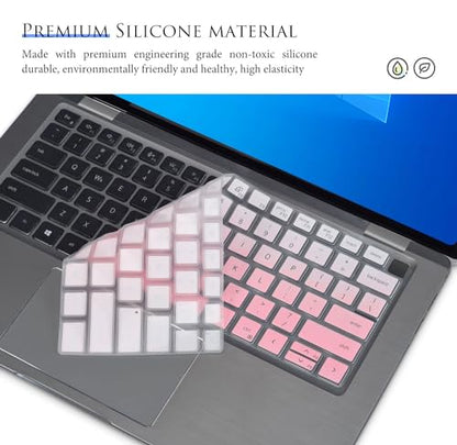 Keyboard Cover Skin for 14" Dell Latitude 7440 7430 7420 7410 5440 5431 5430 5420, Dell Latitude 9420 9430 14" / Latitude 9520 9510 15" / Latitude 7640 16" Keyboard Protector - Gradual Pink - color: Gradual Pink
