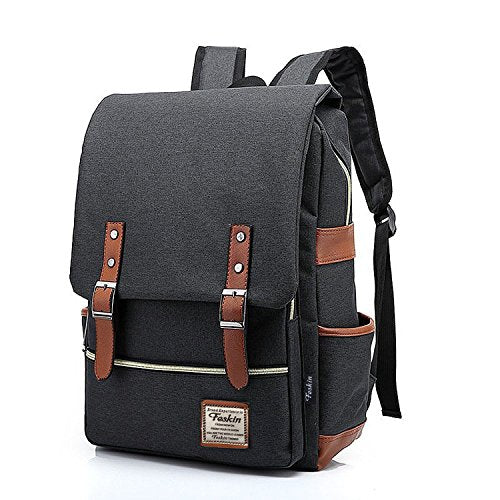Unisex Professional Slim Business Laptop Backpack, Feskin Fashion Casual Durable Travel Rucksack Daypack (Waterproof Dustproof) with Tear Resistant Design for Macbook, Tablet - Dark Grey - color: Dark Grey