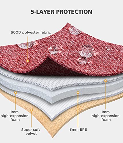 NIDOO 13.3 Inch Laptop Sleeve Case 14 inch Protective Notebook Bag for 13.5" Surface Laptop 6 5 4/14" MacBook Pro M3 M4 2024/13.3 ThinkPad X13 / 14" Yoga Slim 7i Pro Women, Red - color: Pink, size: 12.5-13 Inch / 2017 New MacBook Pro