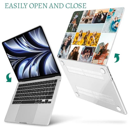Personalized Custom Picture Case for MacBook Pro 16 inch, Compatible with Apple Mac Pro 16 in 2020 2019 Model A2141, Customize Collage Photos Plastic Laptop Hard Shell Snap On Cover,Crystal Clear - color: style 12, size: Pro 16 in A2141