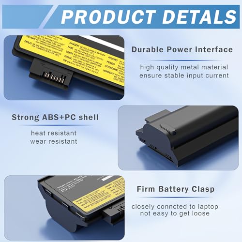72Wh 61++ 01AV427 01AV425 Battery Replacement for Lenovo ThinkPad T470 T480 P51S P52S T570 T580 A485 TP25 P51S P52S 01AV422 01AV423 01AV428 01AV492 X50M08812 4X50M08812 SB10K97584 SB10K97585 - style: 01AV427