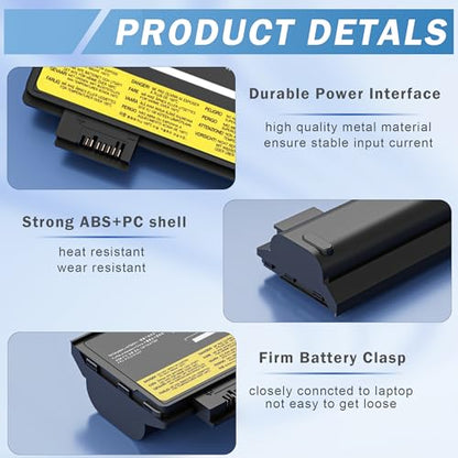72Wh 61++ 01AV427 01AV425 Battery Replacement for Lenovo ThinkPad T470 T480 P51S P52S T570 T580 A485 TP25 P51S P52S 01AV422 01AV423 01AV428 01AV492 X50M08812 4X50M08812 SB10K97584 SB10K97585 - style: 01AV427