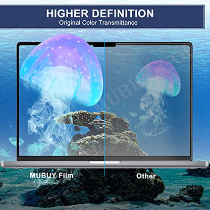 2 Pack Screen Protector for HP Envy x360 2-in-1 14 inch Laptop (14-FA/FC Series) High Definition Anti Fingerprint Anti-Scratch Clear Shield(PET)
