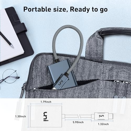uni USB-C SD 4.0 Card Reader, UHS-II SD Card Adapter, High Speed Memory Card Reader for Micro SD, SD, SDXC, SDHC, RS-MMC, SD Card Reader Type-C Compatible with MacBook Pro/Air, Laptop, Tablet, etc