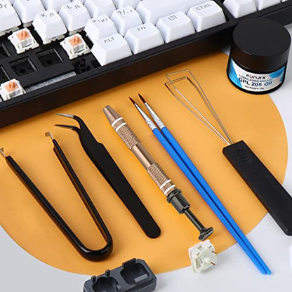 RUNJRX Keyboard Lube Kit GPL 205G0 0.53oz/15g for Mechanical Keyboard Lube, Switch Opener for MX Kailh,Keyboard Tools with Keycap Puller - style: Lube Kit-C