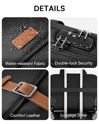 Rolling Laptop Bag, Briefcase for Men and Women, 16 Inch Computer Bag with Wheels Underseat Carry on Luggage, Laptop Briefcase Case for Work, Travel, College Teacher, Mobile Office Bag, Brown - color: Brown