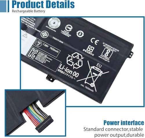 L17C4PH1 Laptop Battery Compatible with Lenovo Yoga C930-13IKB Yoga C930-13IKB Glass Series Notebook L17M4PH1 5B10Q82426 5B10Q82425 7.68V 60Wh 7820mAh - size: 11.45*3.78*0.2 inch L17C4PH1