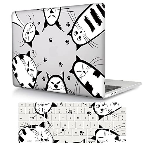 Laptop Case Compatible with MacBook Pro 13 inch with CD-ROM Model: A1278(Old Version 2012/2011/2010/2009/2008), Protective Plastic Hard Shell Case Cover & Keyboard Skin - Cat - color: Cat, size: A1278(Pro 13 w/CD-ROM 2008-2012)