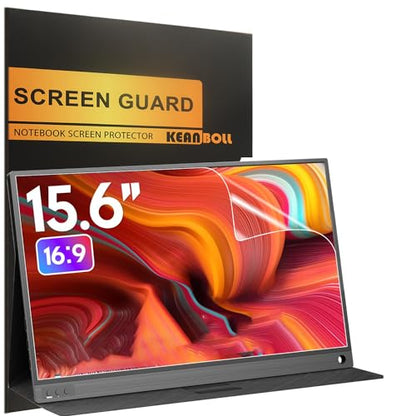 2 Pack 15.6" Screen Protector Compatible with ASUS ZenScreen/MNN/KYY/ARZOPA/ForHelp/InnoView/Lepow/Newsoul/QQH etc Other All 15.6 inch Portable Monitor with 16:9 Aspect Ratio,Ultra Clear Anti Scratch