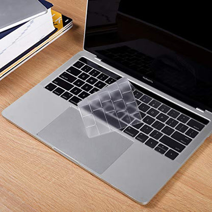 Premium Ultra Thin Keyboard Cover Skin for MacBook Pro with Touch Bar 13" and 15" (Apple Model Number A2159 A1706 A1707 A1989 A1990, 2019 2018 2017 2016 Release), US Keyboard Layout - color: TPU ( For MacBook Pro with TouchBar )