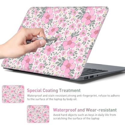 12 12.1 13 13.3 14 15.4 15.6 Inch Laptop Skin Decal, Laptop Skins Stickers Decals for Notebook PC, Universal Reusable Vinyl Laptop Cover Sticker, Waterproof Art Protector I Lovely Pink Flowers - color: Lovely Pink Flowers
