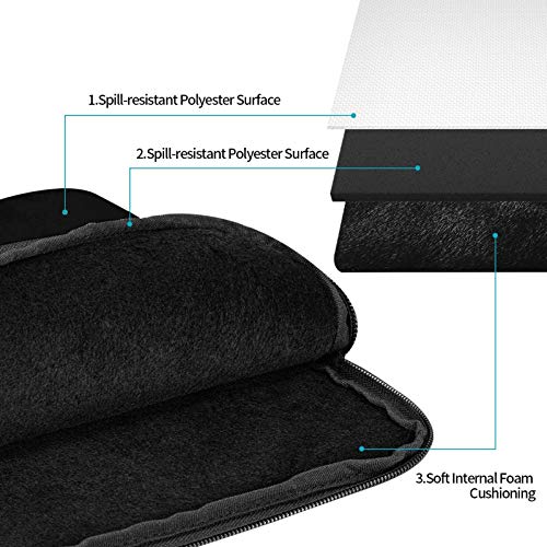 Personalized Laptop Sleeve Bag Add Your Own Logo Text Custom Shockproof Laptop Case with Picture Computer Laptop Sleeve Cover for Men Women Gifts 15 Inch - size: 15 Inch Black No Custom