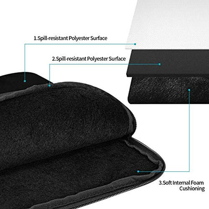 Personalized Laptop Sleeve Bag Add Your Own Logo Text Custom Shockproof Laptop Case with Picture Computer Laptop Sleeve Cover for Men Women Gifts 15 Inch - size: 15 Inch Black No Custom
