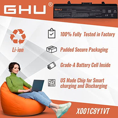GHU Premium Battery 58Wh Compatible with Dell Inspiring 1545 Module Type X284G RN873 GW240 1525 Recharges Over 500 Times