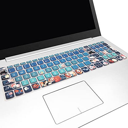 Keyboard Cover for Lenovo IdeaPad 320 330 330s 340s 520 720s 130 S145 L340 S340 15.6" 17.3"/ IdeaPad 3/Yoga C740 C940 15.6"/ ThinkBook 15/Lenovo-A12, Rose - color: Rose
