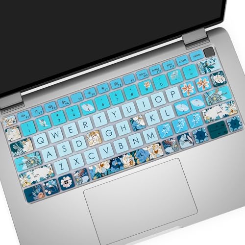 Silicone Keyboard Cover Skin for Dell Latitude 3000 3340 13.3"(2023)/ 5320 5330 5340 5350 13.3"/ 7320 7330 7340 7350,Peony - color: Peony