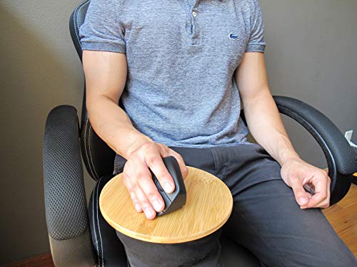 MOJO Beanbag Ergonomic Mousepad - Comfortable Mouse Pad for Sofa, Bed, Lap, Couch, and Anywhere Else (Bamboo Wood) - color: Bamboo Wood