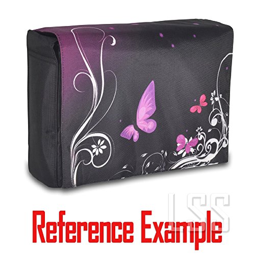 LSS 15” 15.6 inch Laptop Padded Compartment Shoulder Messenger Bag, Carrying Case for 14" 15" 15.6" & Smaller Size Notebook - color: Red Almond Trees, size: 15 inch