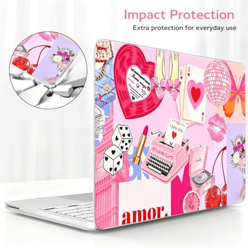 for MacBook Neo 13 inch Case 2026 A3404, Cupid Collage | Protective Printed Matte Hard Shell for Mac Neo Case, Scratch Resistant Snap-On , Precision Fit, and Lightweight Portability - color: Cupid Collage