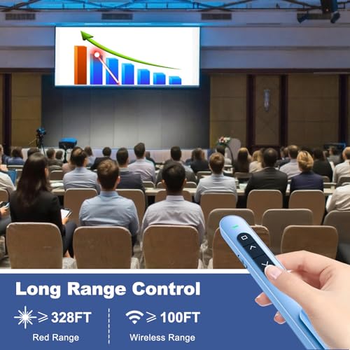 QUI Presenter Clicker Bundle | BK600 Slim-Shaped USB A Blue & Remote-Shaped USB A Silver