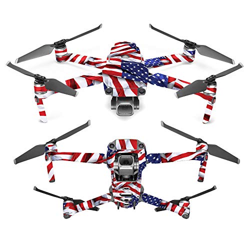 MightySkins Skin Compatible with DJI Mavic 2 Pro or Zoom - Patriot | Protective, Durable, and Unique Vinyl Decal wrap Cover | Easy to Apply, Remove, and Change Styles | Made in the USA - color: Patriot