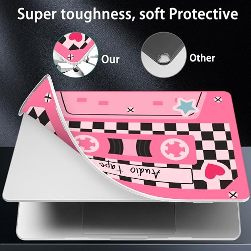 for 2026 MacBook Air 13-inch Laptop Case M5 2026 M4 2025 M3 2024 M2 2022 Release Model A3449 A3240 A3113 A2681, Hard Shell Cover for MacBook Air 13.6 inch, Cassette Tape - color: Cassette Tape
