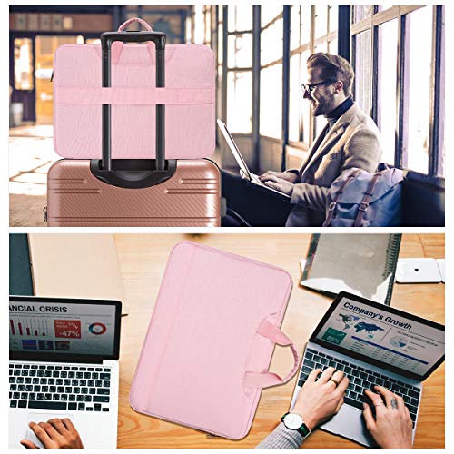 11.6-12.9 Inch Laptop Bag Sleeve Women Ladies TSA Briefcase for Macbook Neo 13 A18 Pro A3404, 13" iPad Pro M5 M4, iPad Air 13 M4 M3 2026 2025, iPad 12.9", Acer Lenovo Dell Chromebook 11.6" Case, Pink - color: Pink, size: 11.6-12.9 Inch