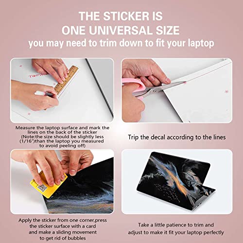 Laptop Notebook Skin Sticker Cover Decal Fits 12 13 13.3 14 15 15.4 15.6 inch Laptop Protector Notebook PC | Easy to Apply, Remove and Change Styles (NEK-28) - color: Nek-28