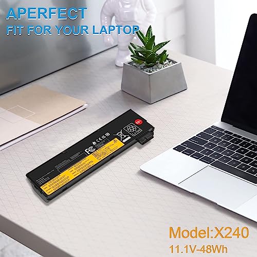 68+ 45N1128 X240 Battery Compatible with ThinkPad T440 T440s T450 T450s T460 T460P T470P T550 T560 L450 L460 L470 P50S W550s X250 X260 X270 45N1125 45N1126 45N1127 45N1129 45N1130 0C52861 0c52862 - size: 8.14*2.44*0.82inch X240