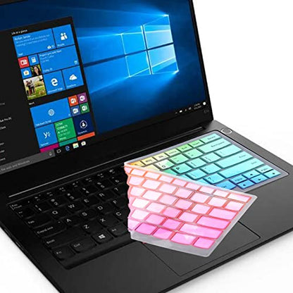Keyboard Cover for 14" Lenovo Thinkpad T14 Gen 2/1, E14 Gen 4/3/2, T14s Gen 2/1, L14 Gen 3/2, Thinkpad T495 T490 T480S T480 T470, ThinkPad P14s, X1 Carbon 8th/7th/6th, X1 Extreme Gen 3/2-Colorful - color: Colorful