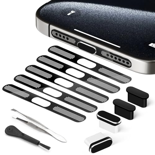 USB C Dust Plug, USB C Port Cover, Type C Charging Port Plug Cover with Speaker Dust Cover, Phone Accessories for iPhone 17/Air/17 Pro/17 Pro Max/iPhone 16/16 Plus/16 Pro/16 Pro Max/iPhone 15 Series - size: for Only iPhone 17 and iPhone 15 to 16 series