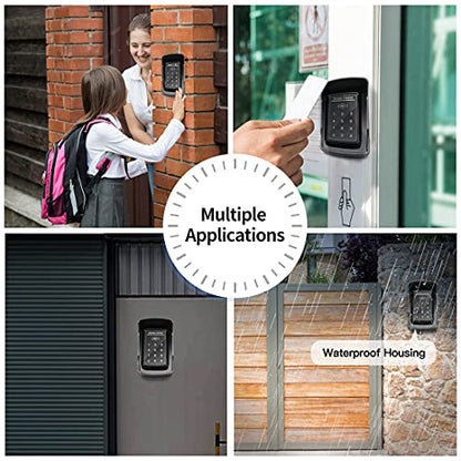 TOPENS TC175P Touch Panel Wired Keypad, Universal Keyless Entry Keypad DC 12V 24V for The Automatic Driveway Gate Opener, Magnetic Lock, Door Access Control System, Digital Code or RF ID Card