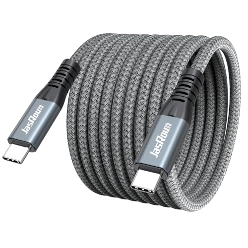 10ft USB C Data Cable with USB 3.2 Gen 2 20Gbps High Speed Transfer | 240W Fast Charging, 4K@60Hz USBC to Type C Video Cord, Braided for Monitor Hub Dock Station Laptop Camera Phone Switch PS5 - size: 10 Feet