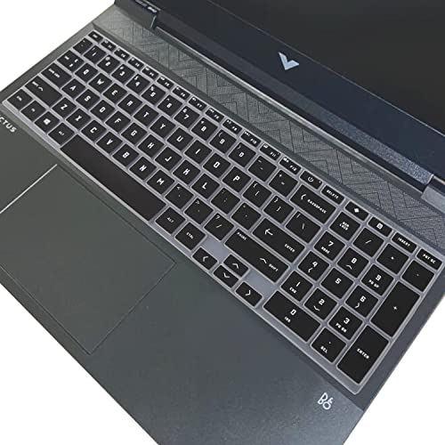 Keyboard Cover for HP Victus 15.6" Gaming Laptop 15z-fb200 15t-fa100 15-fb1013dx 15-fb2000nr 15-fb2063dx 15-fa0031dx 15-fa1093dx, HP Victus 16.1" 16-r0073cl 16-s1023dx 16-e1797nr 16-d0097nr (Black) - color: Black