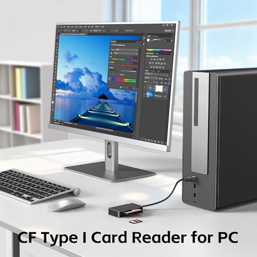 SD Card Reader, CF Card Reader USB C, Memory Stick Pro Duo Reader | Memory Card reader USB for SD MicroSD Compact Flash MS M2 for PC Camera Laptop iPhone 17 17e Air 16 Pro Max Mac Galaxy S26
