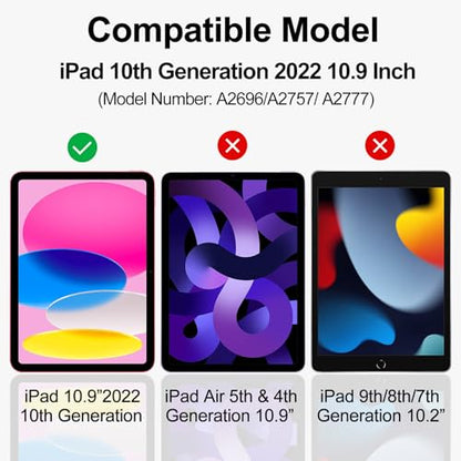 2 Pack - Blue Light Blocking Screen Protector for iPad 10.9 Inch Tablet (2022 Released, 10th Gen, A2696/A2757/A2777), Anti-Blue Light Anti-Glare iPad 10.9" Tablet Screen Protector Anti-Fingerprint | For iPad (Released 2022, 10th Gen) anti-blue light, anti