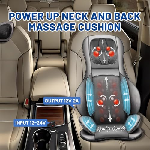 HUZUM 12V Car Charger Adapter for All Neck Back Massage Cushion Replacement Power Cord Cable Cigarette Lighter Compatible with Comfier/Snailax/Zyilion Neck Back Massage Cushion